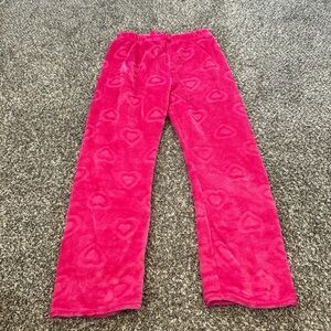Cozy Pink Heart Pajama Pants